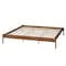 Baxton Studio Agatis MidCentury Modern Ash Walnut Finished Wood Queen Size Bed Frame 223-12887-ZORO - alternate 2